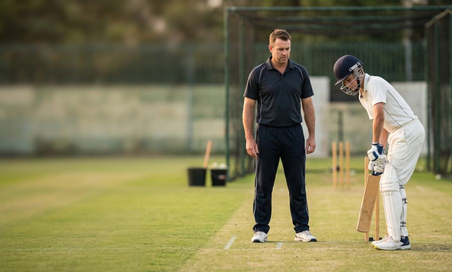 EagleRise players training on a cricket field